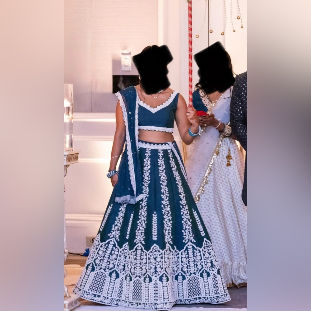 Rianta’s Teal Milani Lehenga